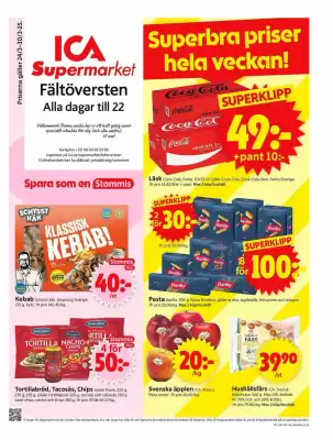 ICA Supermarket reklamblad (giltig till och med 30-03)