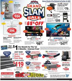 ABC Warehouse Weekly Ad week 13 Page 1