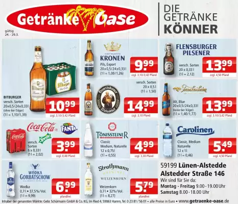 Getränke Oase Prospekt (gültig bis 29-03)