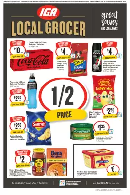 IGA catalogue (valid until 1-04)