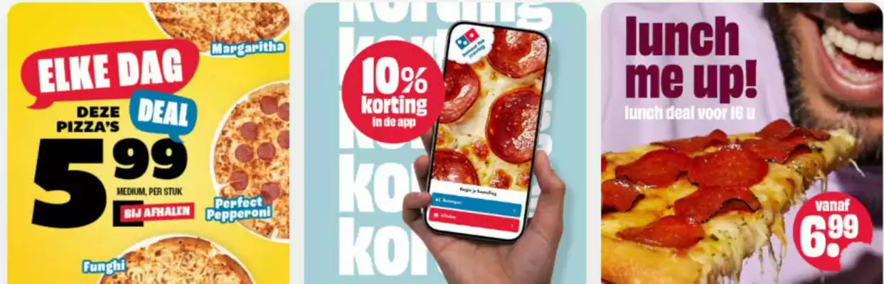Domino´s pizza folder (geldig t/m 29-03)