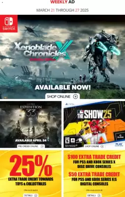 GameStop flyer (valid until 27-03)