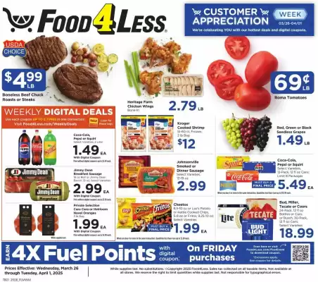 Food 4 Less Weekly Ad (valid until 1-04)