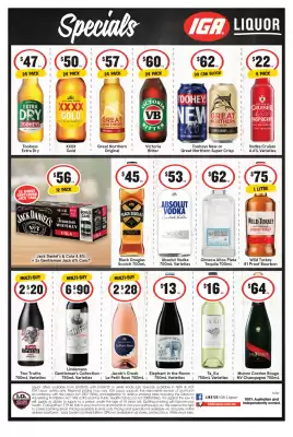 IGA Liquor catalogue (valid until 1-04)