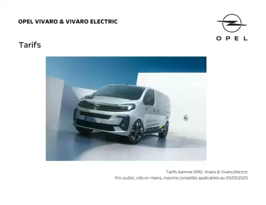 Catalogue Opel (valable jusqu'au 25-04)