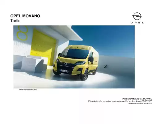 Catalogue Opel (valable jusqu'au 25-04)