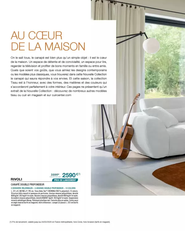 Catalogue Cuir Center (valable jusqu'au 31-12)