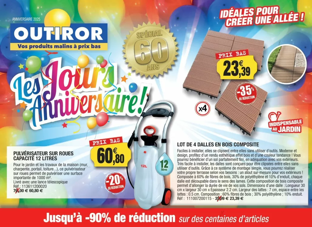 Catalogue Outiror (valable jusqu'au 31-12)