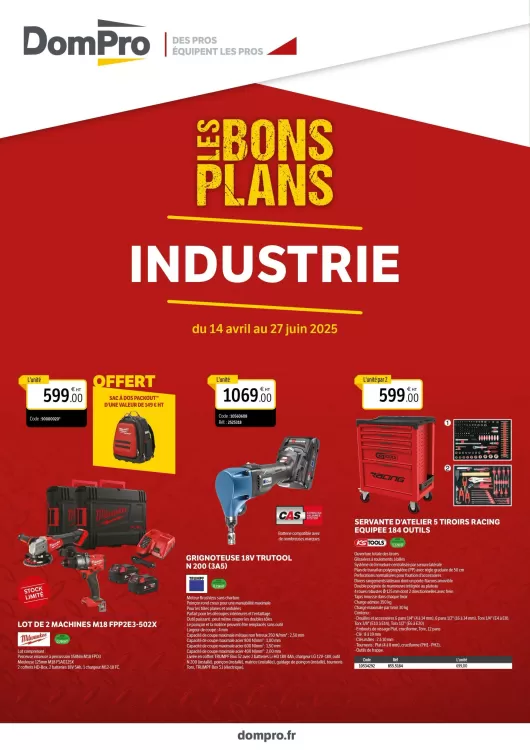 Catalogue DomPro (valable jusqu'au 27-06)