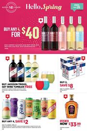 Alcool NB Liquor flyer week 16 Page 1