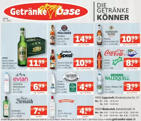 Getränke Oase Prospekt (gültig bis 26-04)