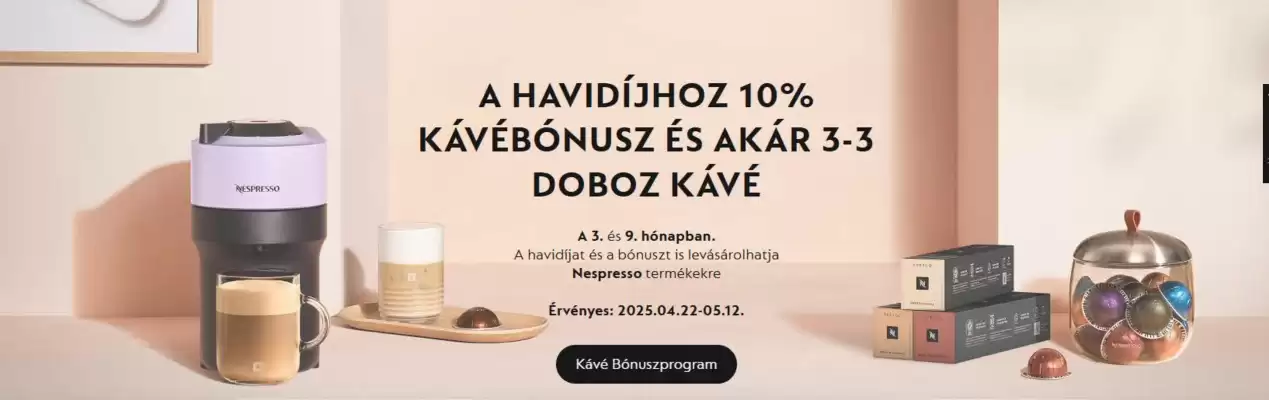Nespresso akciós újság (érvényes eddig: 12-05)