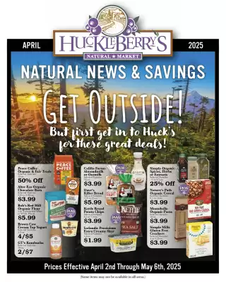 Huckleberry's Natural Market ad (valid until 6-05)