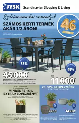 JYSK akciós újság (érvényes eddig: 18-05)