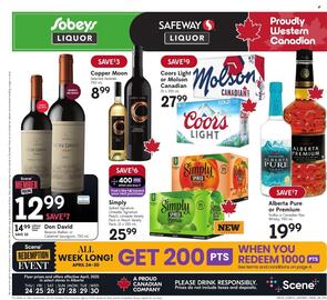 Sobeys Liquor flyer week 17 Page 1