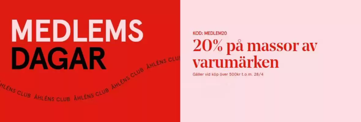 Åhléns reklamblad (giltig till och med 27-04)
