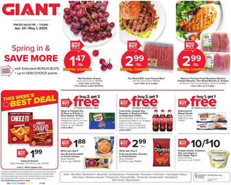 GIANT Weekly Ad week 17 Page 1