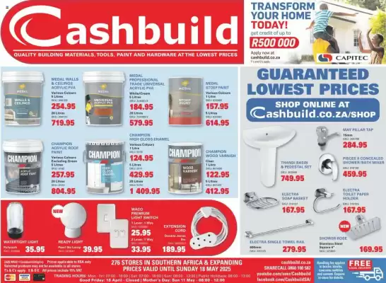 Cashbuild catalogue (valid until 18-05)