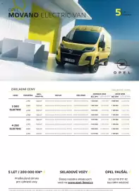 Opel leták | Movano Electric Van Strana 1