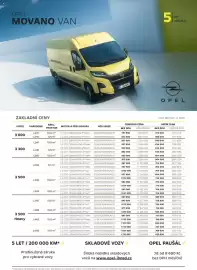 Opel leták | Movano Van Strana 1