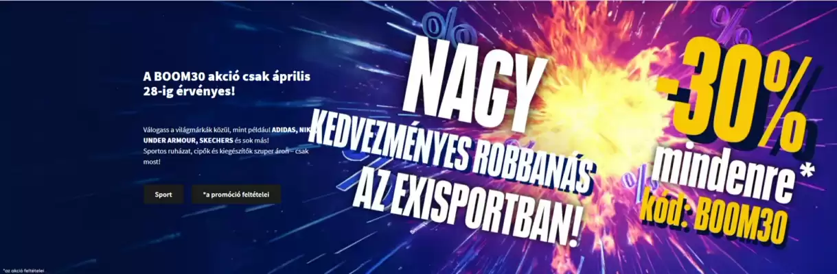 Exisport akciós újság (érvényes eddig: 5-05)