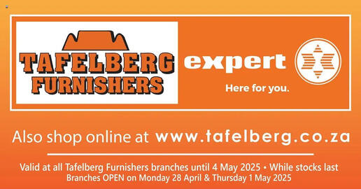 Tafelberg Furnishers catalogue Page 1