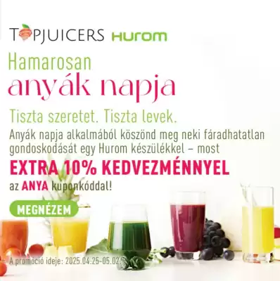 TopJuicers akciós újság (érvényes eddig: 2-05)