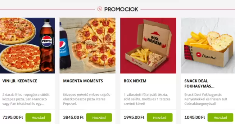 Pizza Hut akciós újság (érvényes eddig: 5-05)