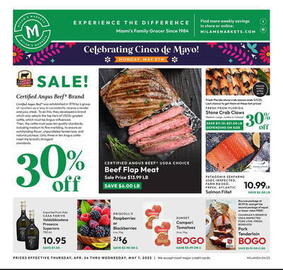 Milam's Market Weekly Ad Page 1