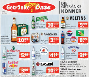 Getränke Oase Prospekt Seite 1