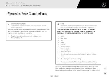 Mercedes-Benz catalogue Page 106