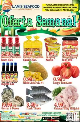 Lam’s Seafood Market Weekly Ad (valid until 1-05)