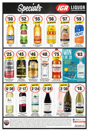 IGA Liquor catalogue week 18 Page 1