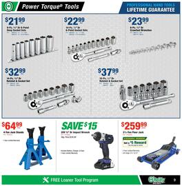 O'Reilly Auto Parts Weekly Ad Page 9