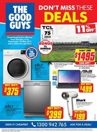 The Good Guys catalogue week 18 Page 1