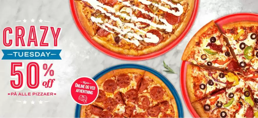 Domino's pizza tilbudsavis (gælder indtil 6-05)