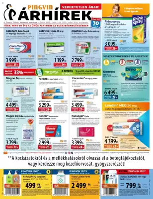 Pingvin Patika akciós újság (érvényes eddig: 15-05)