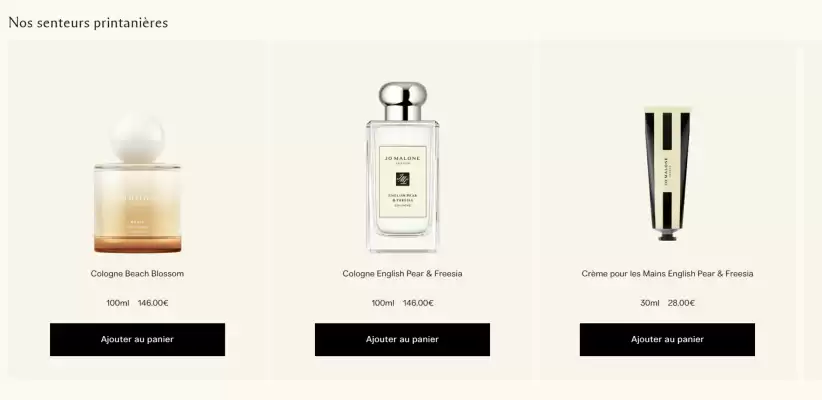 Catalogue Jo Malone (valable jusqu'au 25-05)