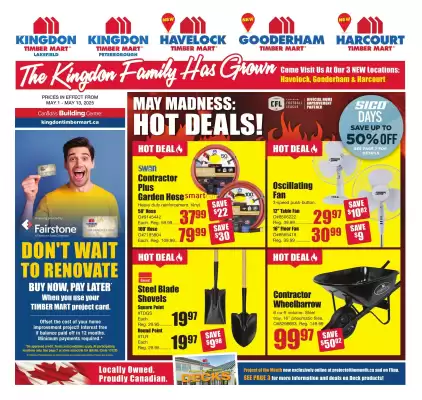 Timber Mart flyer (valid until 8-05)