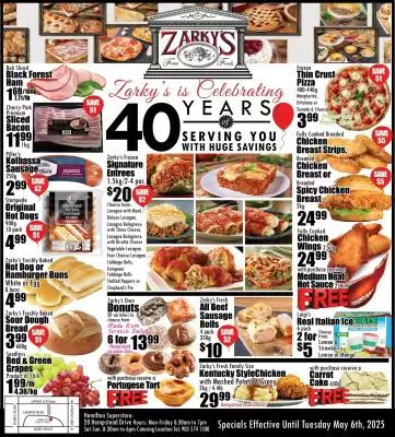 Zarky's flyer (valid until 8-05)