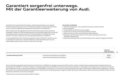 Audi Flugblatt | A6 Seite 89