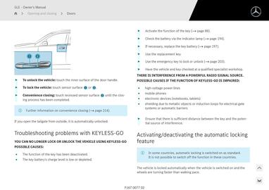 Mercedes Benz catalogue Page 203