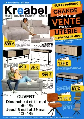 Catalogue KREABEL (valable jusqu'au 31-05)
