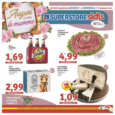Volantino Superstore Sidis (valido fino al 11-05)