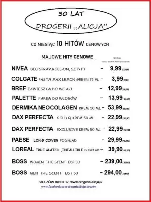 Drogeria alicja gazetka (ważność do 31-05)