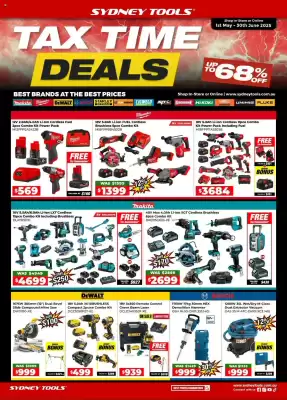 Sydney Tools catalogue (valid until 30-06)