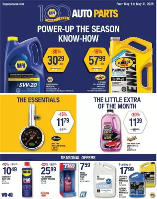 NAPA Auto Parts flyer (valid until 31-05)
