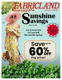 Fabricland flyer week 18 Page 1