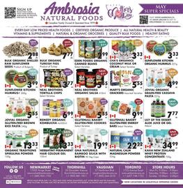 Ambrosia Natural Foods flyer week 18 Page 1