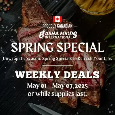 Basha Foods flyer (valid until 9-05)